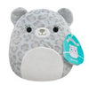 Squishmallows Grey Spotted Leopard with Eyelashes and Sparkle Ears 8-In Plush