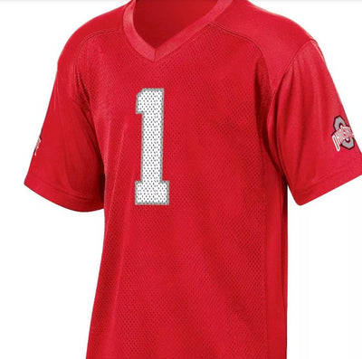 Rivalry Threads Ohio State Buckeys Red Number 1 Jersey, Size 4T