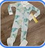 Burt's Bees Baby World Map Themed Sleeper with Footies, Size 18M