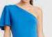 Who What Wear Brand Womens Pacific Coast Blue Off-Shoulder Dress, Size M