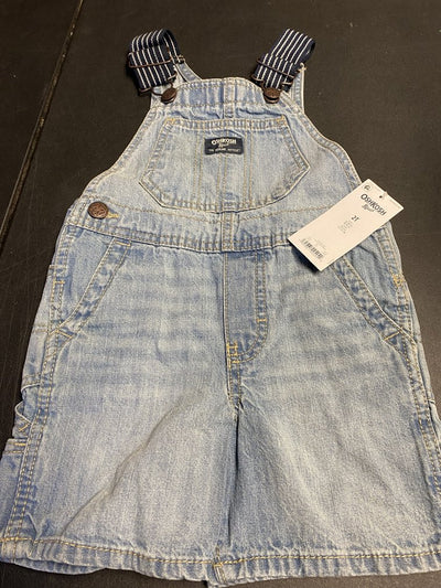 Osh Kosh B'Gosh Toddler Denim Bib Overall Shorts, Size 2T