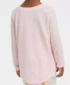 Cat & Jack Girls Light Pink Longsleeve Round-neck Shirt, Size 2T