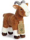 Aurora® Eco-Friendly Eco Nation™ Goat Stuffed Animal - Environmental Consciousness - Recycled Materials - Brown 10.5 Inches
