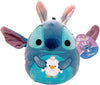 Squishmallows 2024 Easter Disney Squad Plush Toy 8" Easter Stitch with little white peep chicken