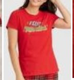 Wondershop Feliz Navidad Text Print Red T-shirt, Size S