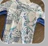 Caters OekoTex 2pc Blue Turtle and White Octopus Design Onesies, Size 12M