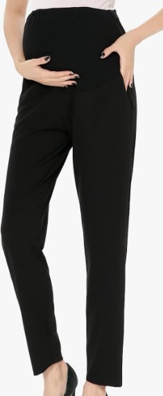 Isabel Brand Womens Maternity Black Dress Pants, Size 0