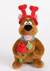 Scooby Doo 8" Plush Valentine with Rose and Red Heart Headband Bopper