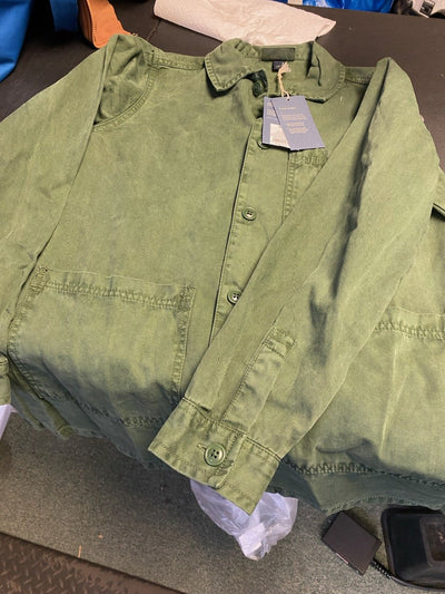 Responsible Style Brand Green Button-down Longsleeve Shirt, Size XL