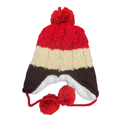 Bunny Sherpa Lined Scarf and Pompom Hat, Gloves Set, Children's Bundle - various colors