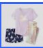 Cat & Jack 3pc Purple Unicorn Pajama Set, Size XL (14/16)